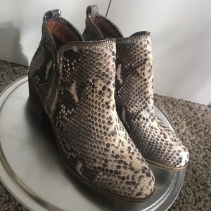 Lucky Brand snake booties